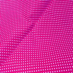 Pamutvászon apró pöttyös, pink
