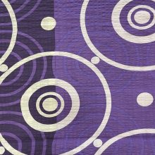 Krepp ágynemű anyag lila-bézs gyűrűs