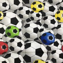 Krepp ágynemű anyag focilabdás