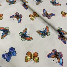 Pamutvászon digitális nyomott pillangó mintás