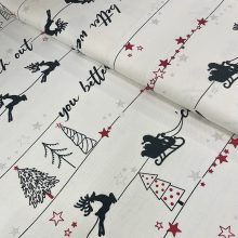 Karácsonyi szánkós, szarvasos, feliratos