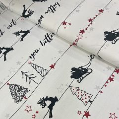 Karácsonyi szánkós, szarvasos, feliratos