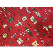 Karácsonyi loneta diótörő piros