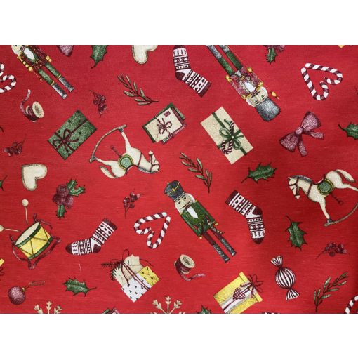 Karácsonyi loneta diótörő piros