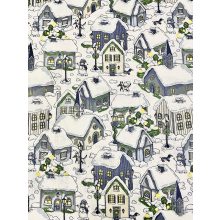 Karácsonyi pamutvászon Téli álom