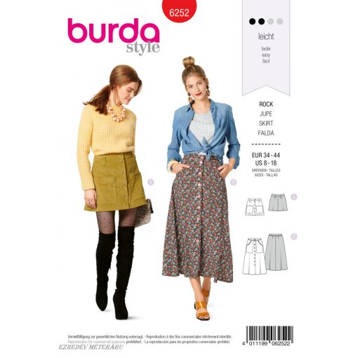 Burda szabásminta - 6252