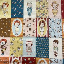 Pamutvászon babás patchwork