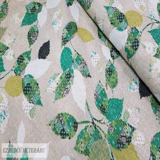 Leveles Loneta zöld lakástextil vászon