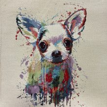 Párna panel festékes csivava