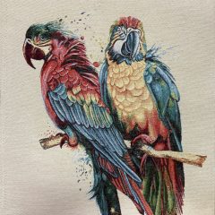 Párna panel tarka papagájok