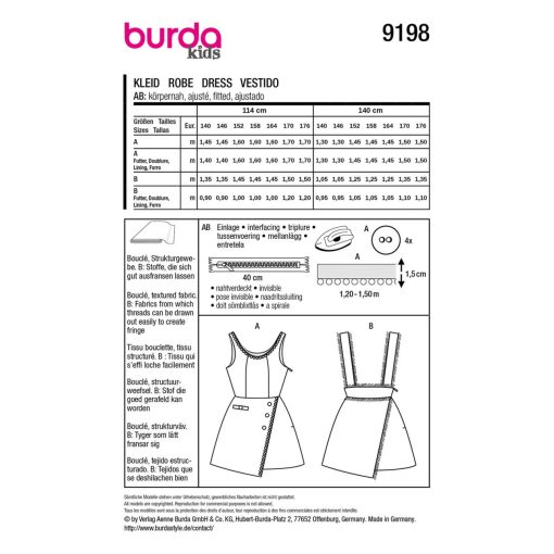 9198 Gyerek szabásminta