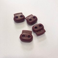 Kétlyukú rugós zsinórvég/malacorr bordó