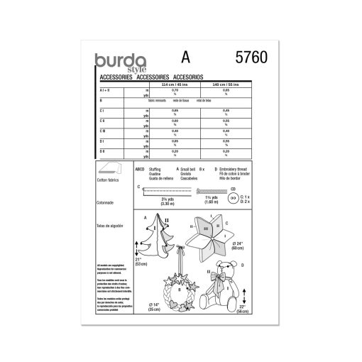 Burda szabásminta - 5760