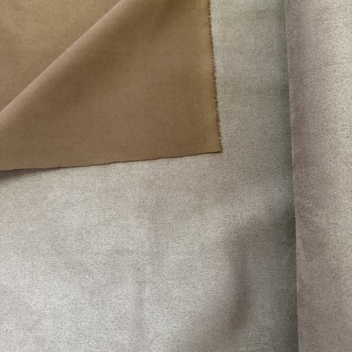 Scuba suede (szarvasbőr utánzat) szürkésbarna