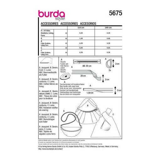 Burda szabásminta - 5675