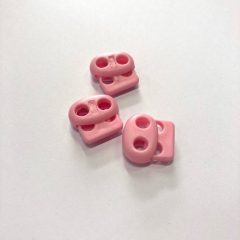Kétlyukú rugós zsinórvég/malacorr rózsaszín