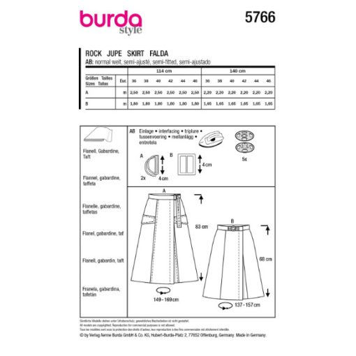 Burda szabásminta - 5766