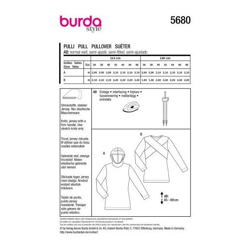 Burda szabásminta - 5680