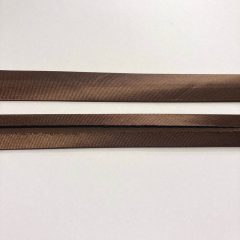 Szatén ferdepánt 2 cm barna