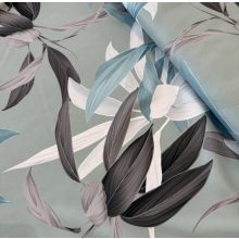 Latina pasztell szürke-türkiz leveles