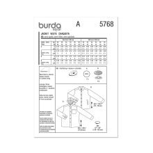 Burda szabásminta - 5768