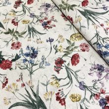 Loneta színes virágok