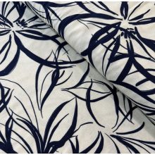 Lenhatású szövet nagy kék virág