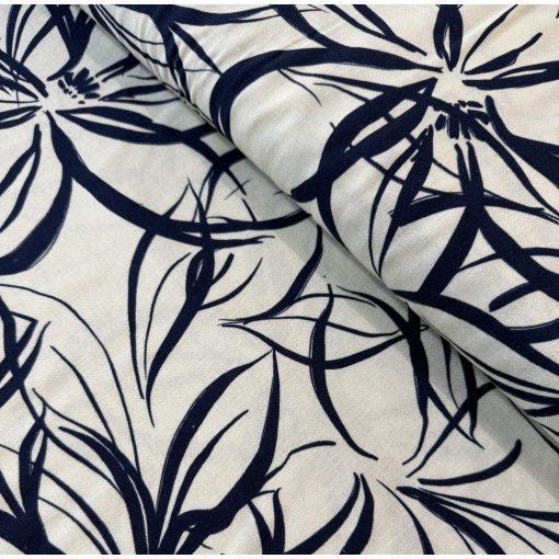 Lenhatású szövet nagy kék virág