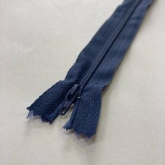 Húzózár 25 cm sötétkék