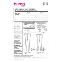 Burda szabásminta - 5712