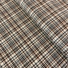 Chanel szövet kis kockás barna