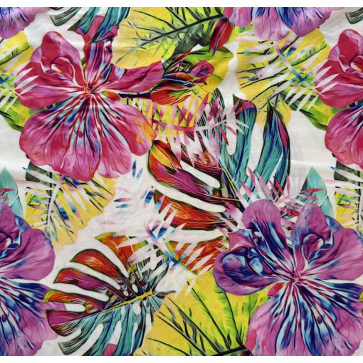 Flokon színes nagy virágos