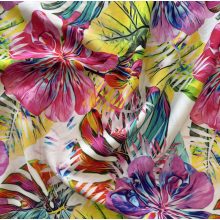 Flokon színes nagy virágos