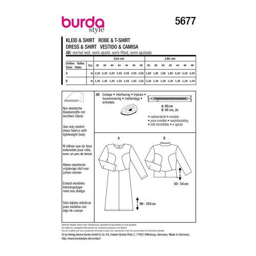 Burda szabásminta - 5677