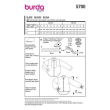 Burda szabásminta - 5700