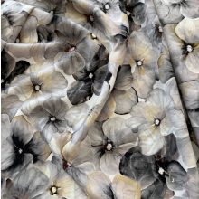 Flokon szürke virágos