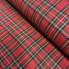 Skótkockás - piros, kis kockákkal