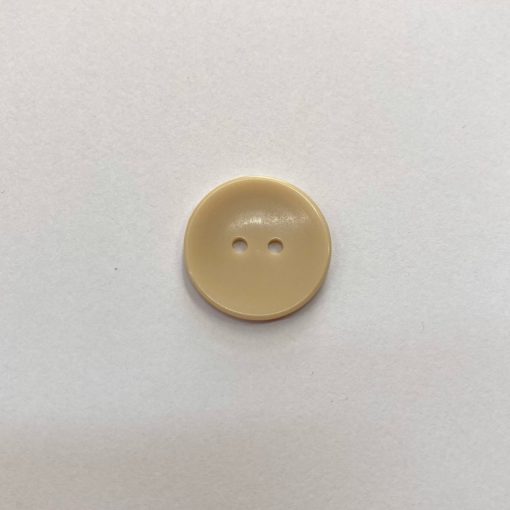 Gomb kétlyukú, 20 mm (32-es), tejeskávé szín