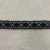 Pamut csipkeszalag, fekete
