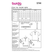 Burda szabásminta - 5744