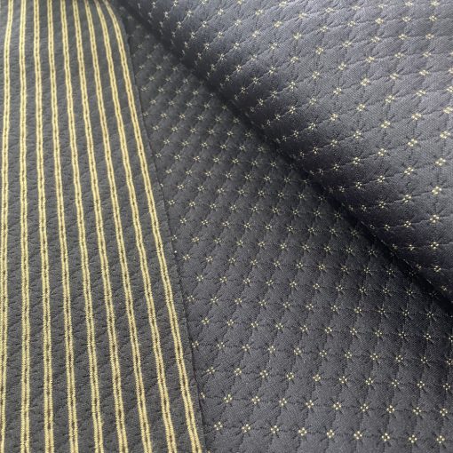 Punto jacquard  kétoldalas mintás sötétkék