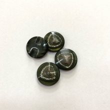 Gomb alulvarrós, 17 mm (26-os), sötétzöld