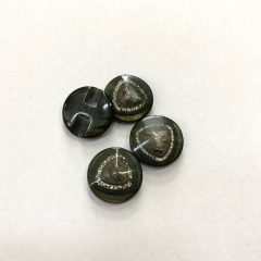 Gomb alulvarrós, 17 mm (26-os), sötétzöld