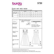 Burda szabásminta - 5736