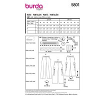 Burda szabásminta - 5801