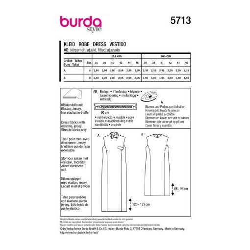 Burda szabásminta - 5713