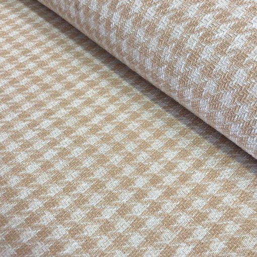 Chanel szövet bézs tyúklábmintás