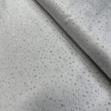 Karácsonyi damaszt ezüst hópihe, csillogós 