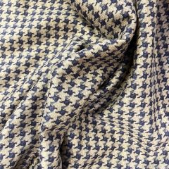 Scuba suede (szarvasbőr utánzat) nagy mintás kék