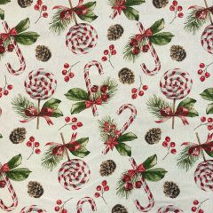 Karácsonyi loneta lurexes nyalókás